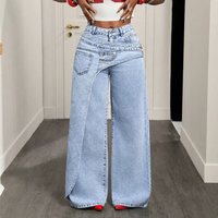 Trendy Designer Jeans Versatile Casual Denim Pants Modern Fit Everyday Outings