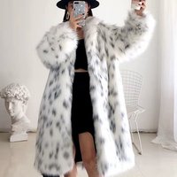 long sleeved Artificial Fur coat