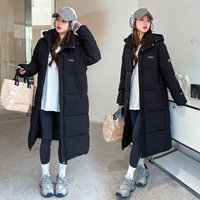 "Oversized Hooded Winter Coat – Mid Length Quilted Puffer Jacket "