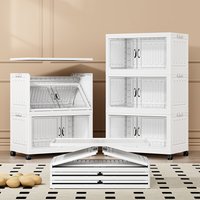 No-Assembly Foldable Storage Cabinet – Clear Multi-Layer Organizer For Baby Toys & Kids Clothes