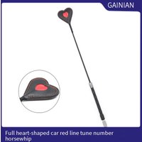 Sex Products Red Heart Wrapped Metal Handle Whip Love Female Nightclub Props Queen Whip