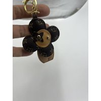 Fashionable Leather Sunflower Bag Charm Creative Keychain Cute Elderly Flower Diy Bag Accessories Trendy Plaything