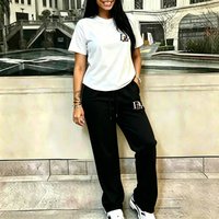 Women's fashion sports and leisure two-piece small size