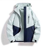 Men's Clothing Outdoor Jacket Splash Proof Detachable Outdoor Mountaineering Travel Jacket