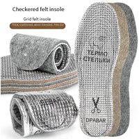 Breathable Wool Felt Insoles With Aluminum Foil Layer – Cushioned & Customizable For Sports, Dress & Casual Shoes – Unisex Sizes 36-45