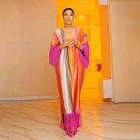 Clothing artificial silk tassels fashion digital printing source ready stock