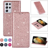 Wallet Glitter Case Samsung Galaxy S21 Ultra S21 FE S20 FE S10 Plus A03S A12 A13 A21S A22 A31