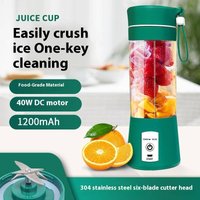 Portable Electric Juicer Cup - Mini Blender For Home Use, USB Rechargeable & Multifunctional Smoothie Maker