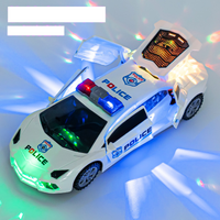 Toy Car Car Deformation Electric Dance Rotating Luminous Police Car
