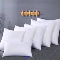 White Square Pillow Inserts - Bulk Pack Of 6 (Soft & Fluffy, Hypoallergenic, For Decorative Cushions, Sofa & Bed)