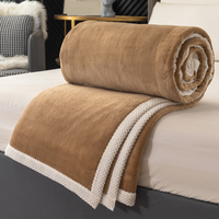 celebrity hot selling double sided thickened milk velvet blanket flannel blanket quilt winter sheet small blanket nap blanket