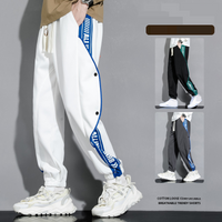 Clothing overalls spring autumn brand sports pants buttoned leggings loose sports