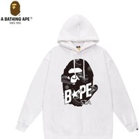 A Bathing APE BAPE-BAPE Shoes Ape Head Pattern Printed Hoodie Unisex
