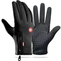 Outdoor cycling gloves sports skiing mountaineering gloves autumn winter touch screen non slip waterproof windproof fleece warm