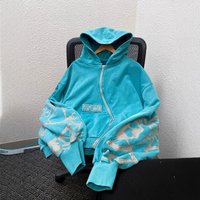 Clothing Casual Hooded Jacket Loose Zipper Sweater Cardigan Hoodie Long Sleeved Top