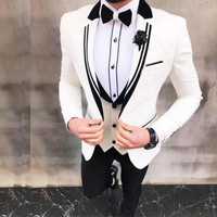 Men’s Business Casual suit Men mix groom best man three-piece suit banquet wedding suit