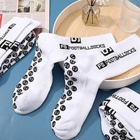 DragonflyDreams 3/4/8 Pairs Non Slip Sport Soccer Socks Anti Slip Football Baseball Unisex Athletic Socks With Grip Pads