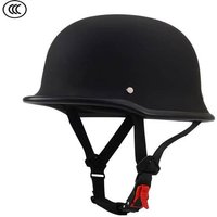 Vintage German Style Motorcycle Half Helmet ABS Lightweight Cruiser Bike Helmet 3C Certification 
