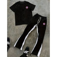 Spring & Autumn Fashion Sports Short Sleeve Set Circular Badge