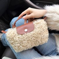 Autumn Winter Lamb Fur Mini Handbag 2023 Versatile Shoulder Crossbody Dumpling Bag