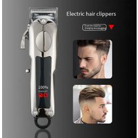 High Power USB Rechargeable Hair Trimmer Detachable Washable Blades & Gun Metal Options