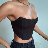 Sexy backless one neck slim fit tube top