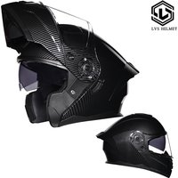 Motorcycle Accessories & Parts Helmet Men's and Women's Full Coverage Double Lens Flip Up Helmet Bluetooth Personalized Summer Half Helmet
