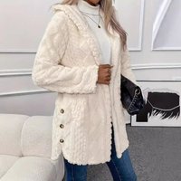 Classic Hooded Button Up Cardigan Soft Polyester Blend Comfort Fit & Versatile Layering Piece Casual & Office Wear
