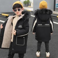 s Clothing winter down cotton coat medium long cotton coat medium large thickened cotton padded jacket