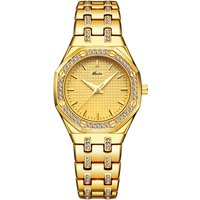 Fashion Ins Niche Trend Gold Diamond Waterproof Quartz Ladies Watch