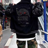 Clothing National Tide Baseball Jacket Spring Autumn Trend Brand Embroidery Loose Top Jacket Casual Jacket Cotton Jacket