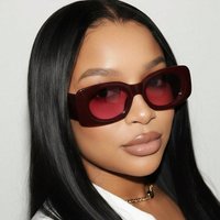 Fashion Retro High End Color Matching Sunglasses Trendy Square Frames UV Protection For Women Street Style Versatile For Men