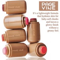 Beauty & Health PAGE VINE pocket blush stick six color lip and cheek water light stick highlight brightens natural water light skin