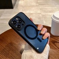 Magnetic Clear Case For IPhone 16/15 – Shockproof Silicone Bumper & Scratch-Resistant Acrylic Back, Yellowing-Resistant Protective Cover