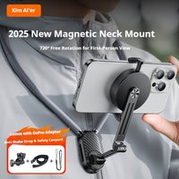 Magnetic Neck Phone Holder For Hands-Free Recording - First-Person POV Camera Mount For Vlogging, Cycling & Live Streaming