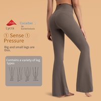Clothing Antibacterial Yoga Flared High Waist Hip Lifting Slim Wide Leg Pants High Elastic Sports Fitness Pants