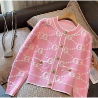 Pink Chunky Knit Cardigan For Women – Sweet & Elegant Cropped Open Front Sweater (S/M/L/XL, Spring )