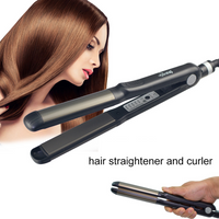 Hair Straightener & Curling Iron 2 1 Styling Tool Ceramic Coating & Heat Protection 