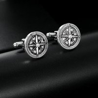 creative star compass cufflinks high end suit shirt accessories spot