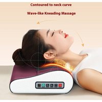 Professional Neck Back Massager Heat 6 Kneading Nodes 3 Speed Levels Multiple Modes Perfect Shoulder Lumbar & Full Body Relaxation
