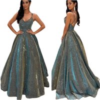 strapless sparkly long line slimming evening gown
