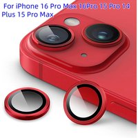 3D Tempered Glass Metal Camera Lens Protector IPhone 16 Pro Max 16Pro 15 Pro 14Plus 15 Pro Max Protection Protective Film