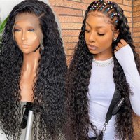 new curly hair black small curly hair wig African long curly hair small curly full head cover