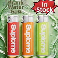 Creative Prank Mini Water Gun Lighter Push Button Dispensing Water Play Parties Home Garden Festive Supplies