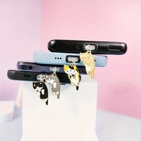 1pc Cute Cat Dust Cap For Smartphone Charging Ports, Compatible With For IPhone/Type-C For Android Devices