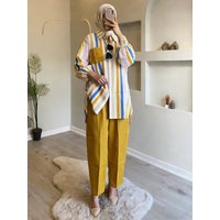 Clothing Muslim Fashion Street Party Flash Cloth Bat Sleeve Robe Foreign Set Female