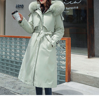 Clothing Wear To Overcome Cotton Padded Long Fashion Over Knee One Coat Three Wear Cotton Padded Clothes
