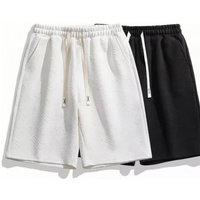 Men's Clothing Summer new Korean version of youth sports elastic versatile loose shorts elastic belt shorts men's casual pants trend