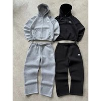 Casual Tracksuit Set Long Sleeve Top & Pants Two Piece Outfit Streetwear Fashion Fall Winter Comfortable Sportswear