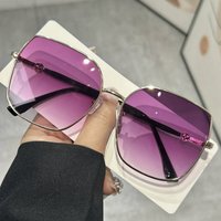 High-end New Sunglasses With UV Protection, Metallic Feel, Slimming Effect For Women, High-end Expert Sunglasses 2024
